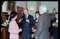 Fotografie: Empfang anlässlich der Beendigung der Operation Desert Storm in der Residenz von Brigadier General Sidney Shachnow in Berlin-Dahlem