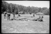 S/w-Fotografie: Military Stakes Competition des VII Corps auf dem Schießplatz Rose Range der U.S. Army Berlin Brigade in Berlin-Wannsee