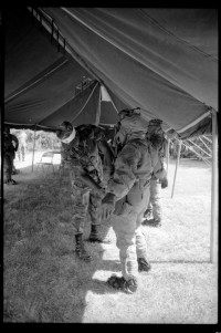 S/w-Fotografie: Military Stakes Competition des VII Corps auf dem Schießplatz Rose Range der U.S. Army Berlin Brigade in Berlin-Wannsee