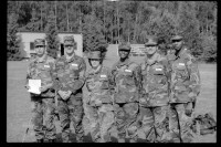S/w-Fotografie: Military Stakes Competition des VII Corps auf dem Schießplatz Rose Range der U.S. Army Berlin Brigade in Berlin-Wannsee