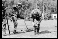 S/w-Fotografie: Military Stakes Competition des VII Corps auf dem Schießplatz Rose Range der U.S. Army Berlin Brigade in Berlin-Wannsee