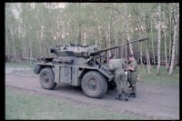 Fotografie: Rondo Fernmeldeübung auf dem Schießplatz Rose Range der U.S. Army Berlin Brigade in Berlin-Wannsee
