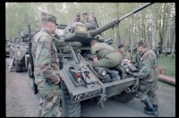 Fotografie: Rondo Fernmeldeübung auf dem Schießplatz Rose Range der U.S. Army Berlin Brigade in Berlin-Wannsee
