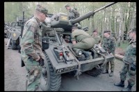 Fotografie: Rondo Fernmeldeübung auf dem Schießplatz Rose Range der U.S. Army Berlin Brigade in Berlin-Wannsee
