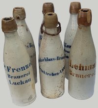 Bieretiketten-Vorläufer, die beschrifteten Tonflaschen [Sammlung] :: ARCHIV DEUTSCHER BIERETIKETTEN :: museum-digital:brandenburg