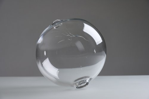 Glaskunstwerk "8 vor 12" - Veronika Beckh - 2021, Durchmesser 30 cm