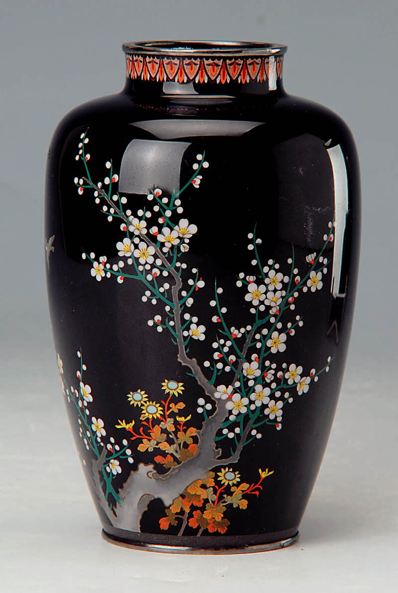 Vase, Japan, Cloisonné :: Museum Alexandrowka :: museum-digital:brandenburg