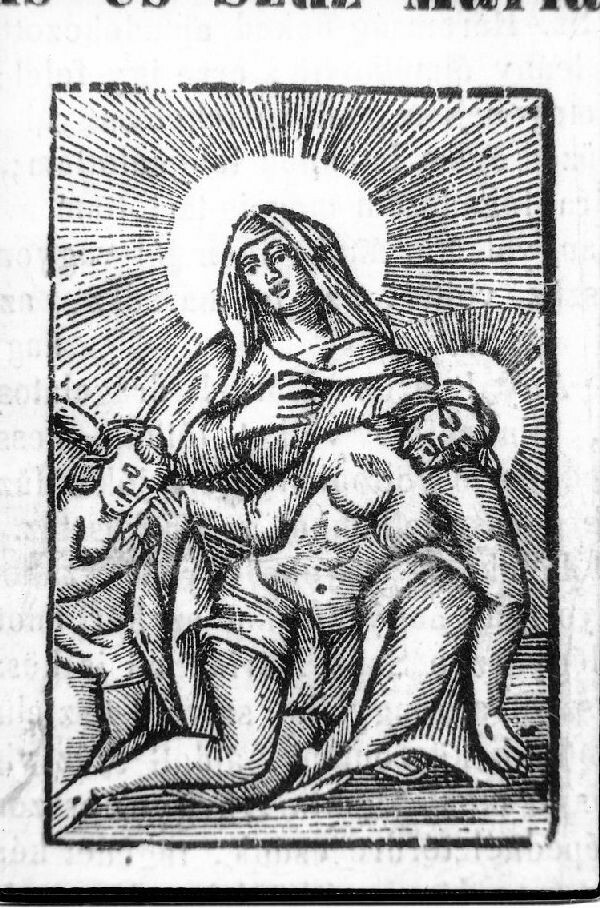 Ponyvafüzet, Mária a halott Jézussal (MTA BTK Néprajztudományi Intézet CC BY-NC-SA)