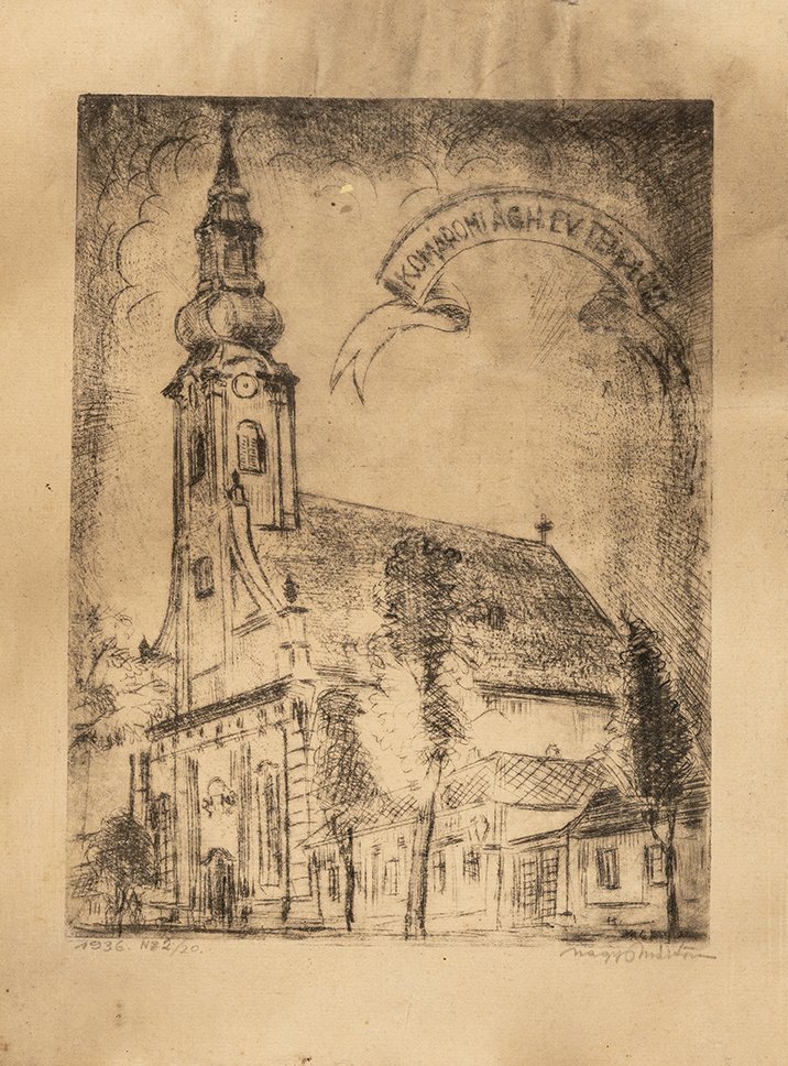 Komáromi evangélikus templom (Evangélikus Országos Múzeum CC BY-NC-SA)
