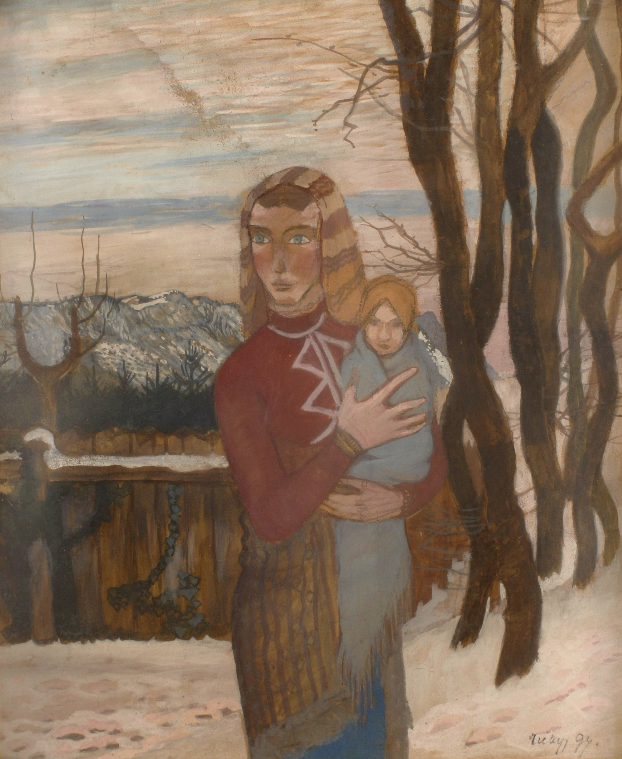 Fiatal anya gyermekével (Evangélikus Országos Múzeum CC BY-NC-SA)
