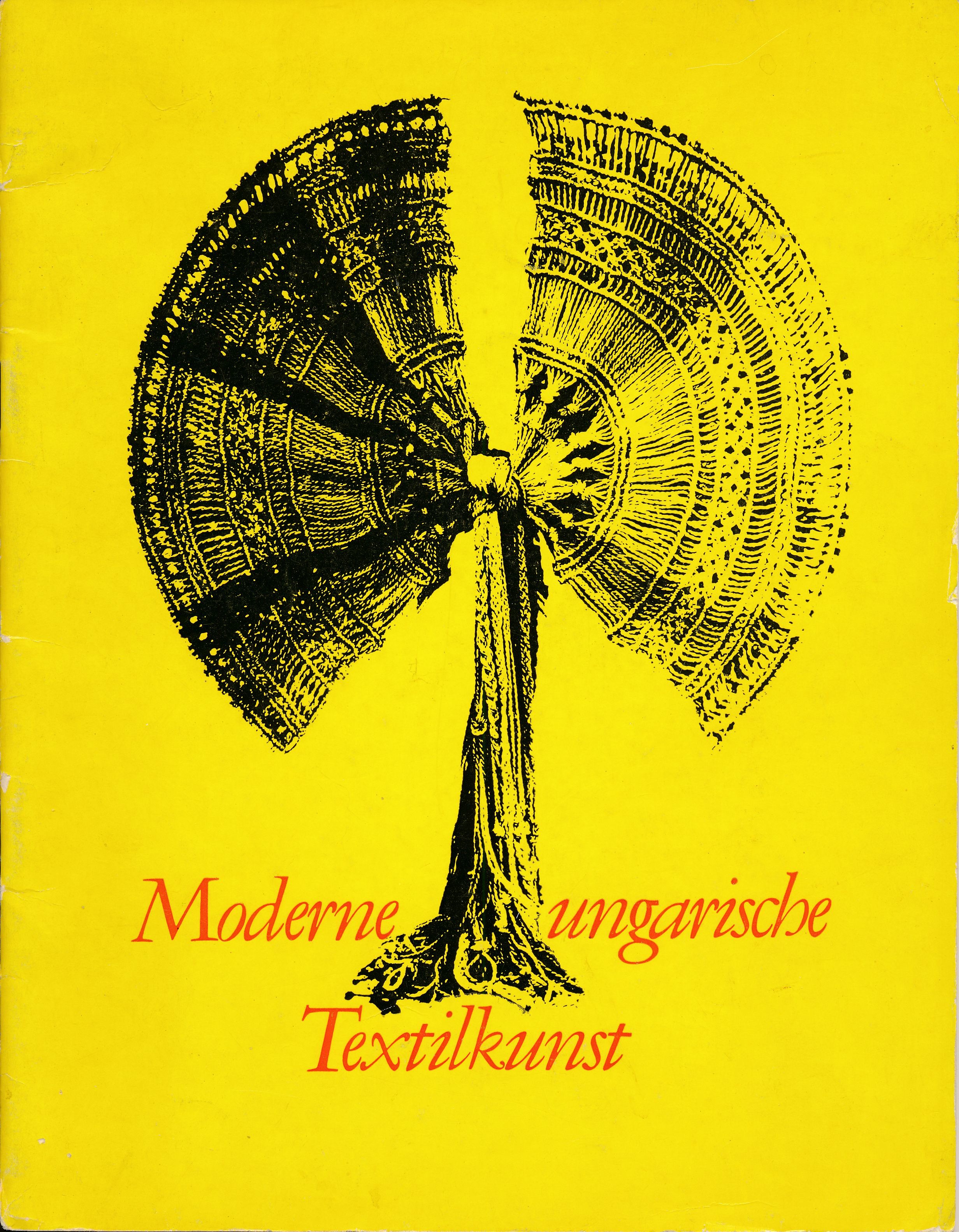 Moderne ungarische Textilkunst Lipcse 1976 (Design DigiTár – Iparművészeti archívum CC BY-NC-SA)
