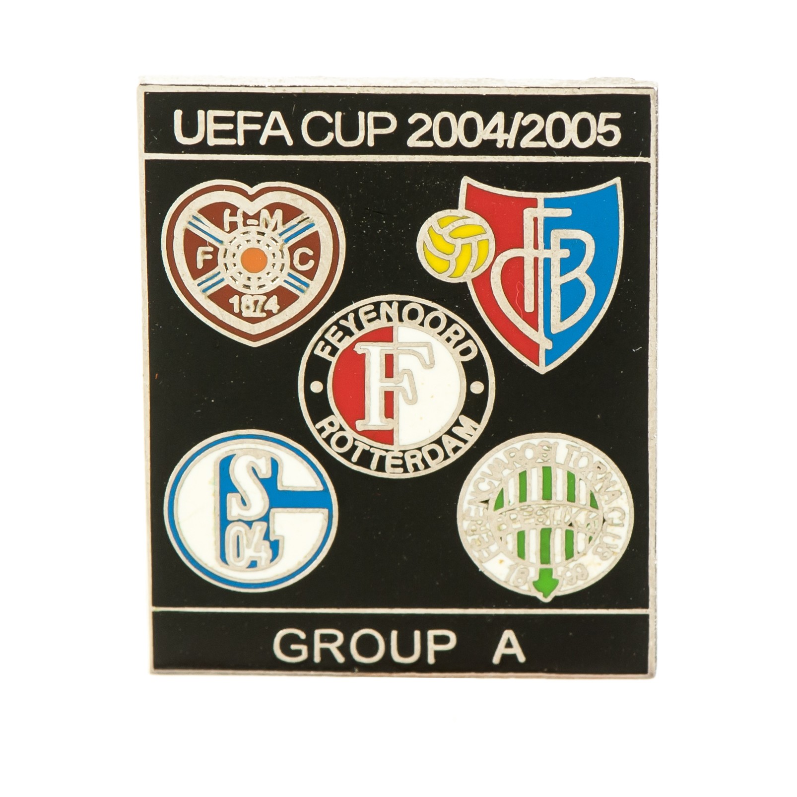 UEFA Kupa 2004/2005 kitűző (Fradi Múzeum CC BY-NC-SA)