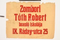 Zombori Tóth Róbert boxoló iskolája