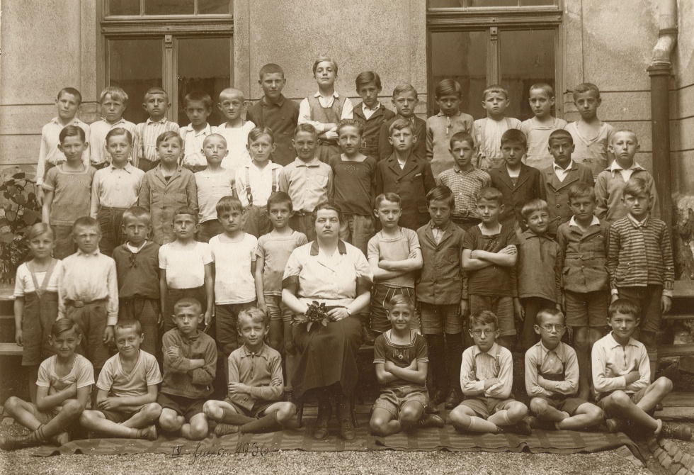 Az Árpád utcai iskola IV. fiú osztálya (1936) (Promontor - Budafoki Polgárok Gyűjteménye CC BY-NC-SA)