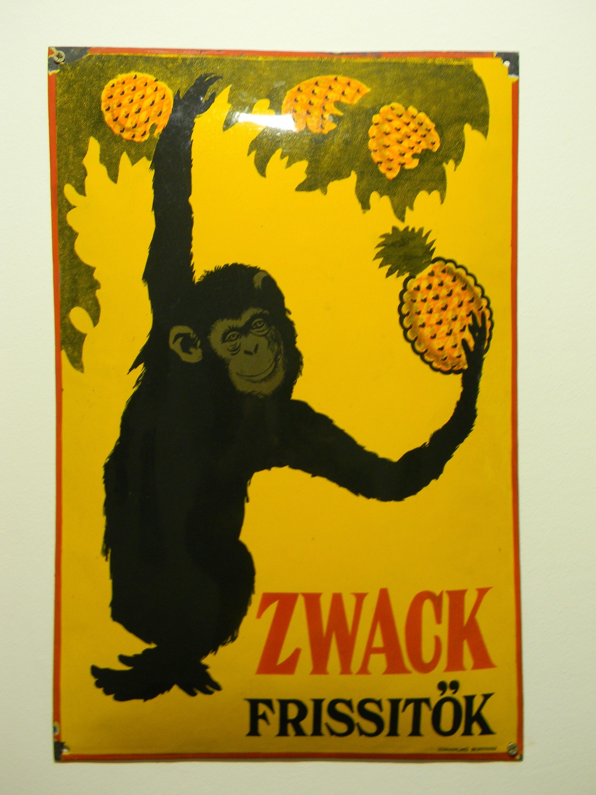Zwack frissít&#337;k, reklámtábla (Magyar Kereskedelmi és Vendéglátóipari Múzeum CC BY-NC-SA)