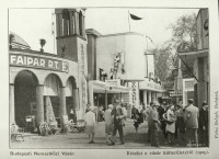 Budapesti Nemzetközi Vásár. Részlet a vásár külterületér&#337;l.1929.