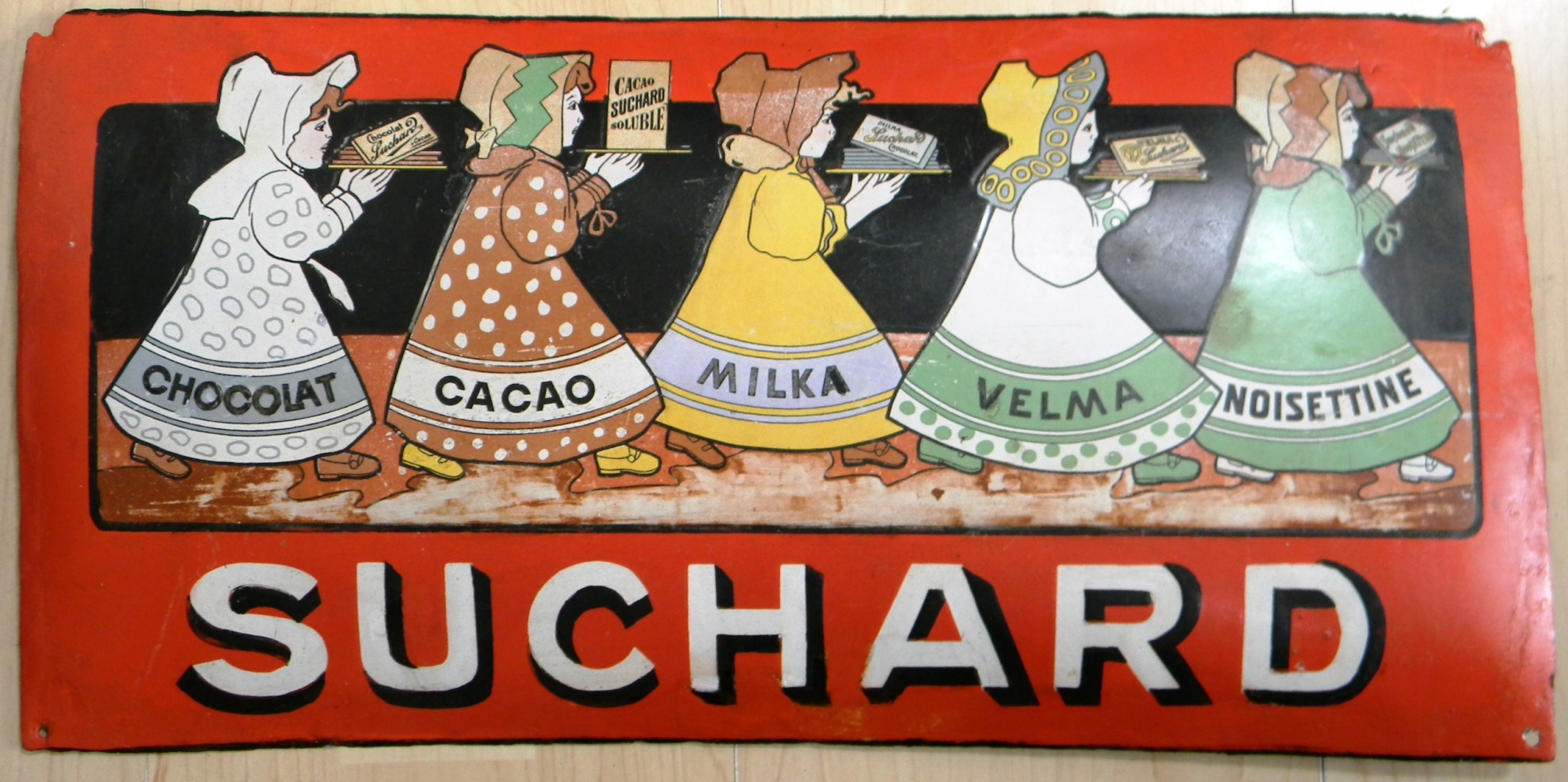 Suchard reklámtábla (Magyar Kereskedelmi és Vendéglátóipari Múzeum CC BY-NC-SA)