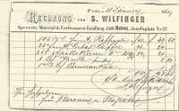 Wilfinger S. számla
