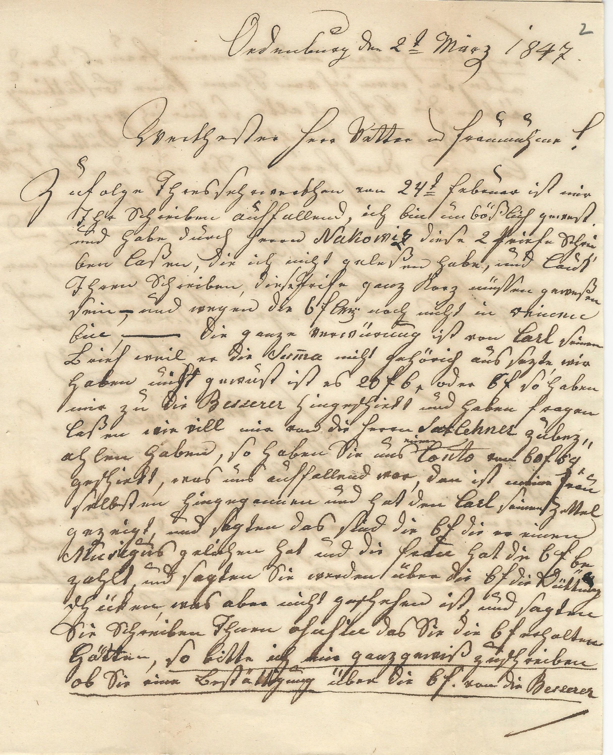 Ritter Károly levél (Magyar Kereskedelmi és Vendéglátóipari Múzeum CC BY-NC-SA)