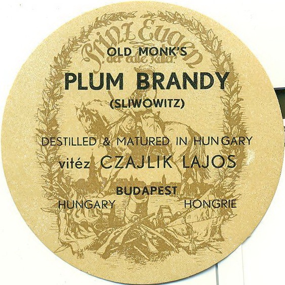 Plum Brandy címke (Magyar Kereskedelmi és Vendéglátóipari Múzeum CC BY-NC-SA)