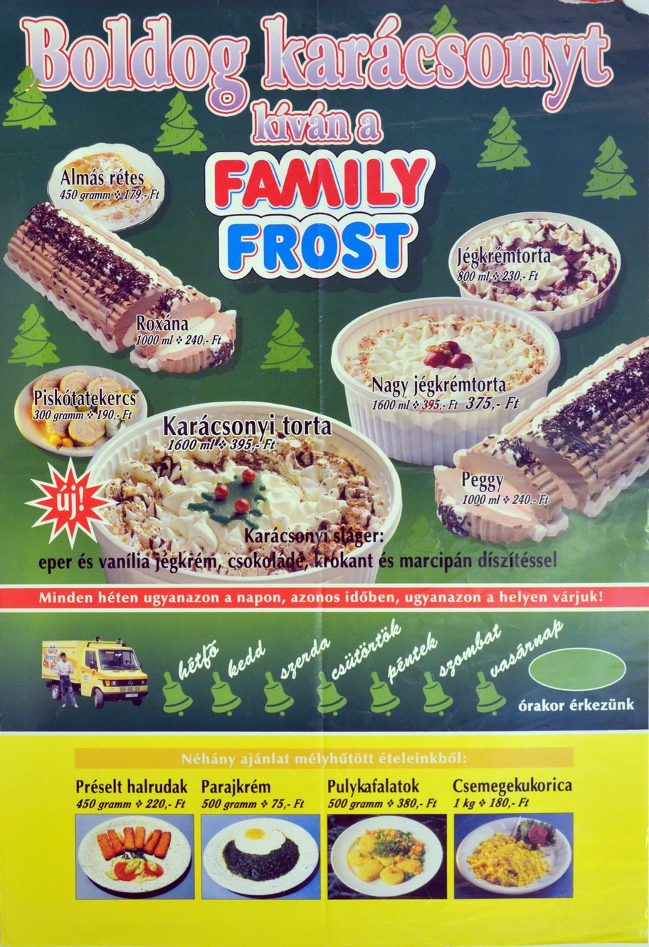Family Frost plakát (Magyar Kereskedelmi és Vendéglátóipari Múzeum CC BY-NC-SA)