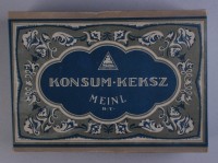 Julius Meinl konzum kekszes doboz, fedele és alja