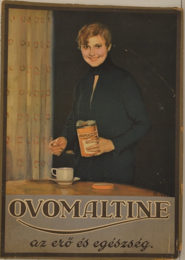 Ovomaltine reklám (Magyar Kereskedelmi és Vendéglátóipari Múzeum CC BY-NC-SA)