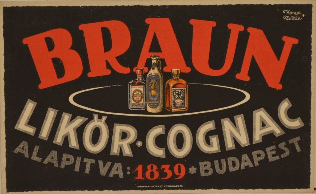 Braun Likőr - Cognac (Magyar Kereskedelmi és Vendéglátóipari Múzeum CC BY-NC-SA)