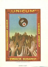 Zwack Unicum reklámlap