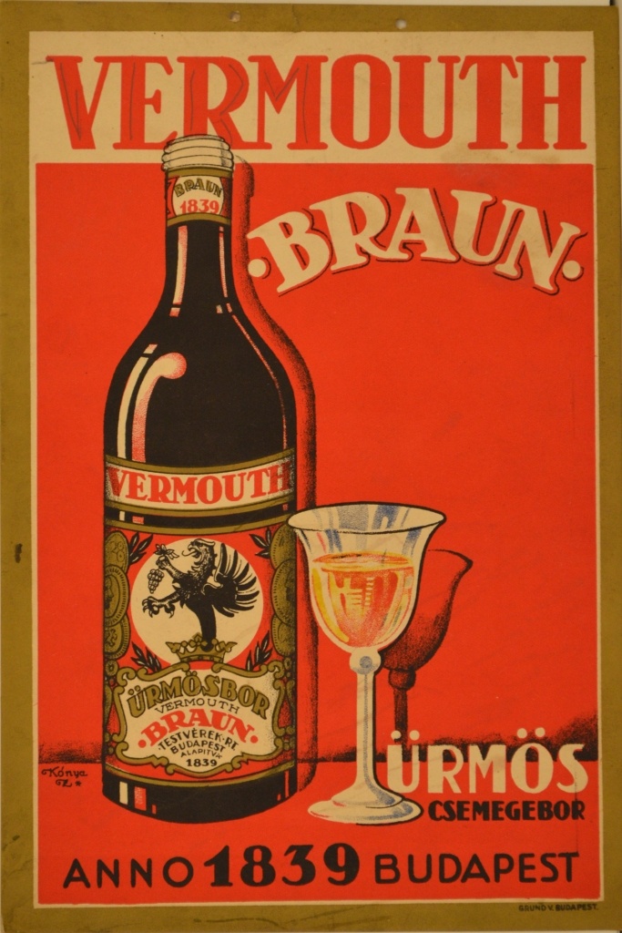 Braun Vermouth (Magyar Kereskedelmi és Vendéglátóipari Múzeum CC BY-NC-SA)