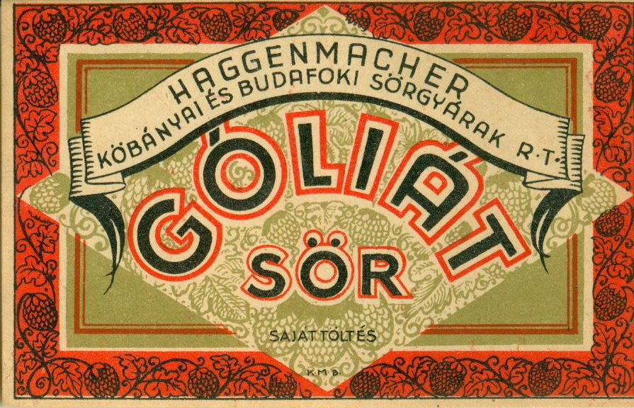 Góliát sör (Magyar Kereskedelmi és Vendéglátóipari Múzeum CC BY-NC-SA)