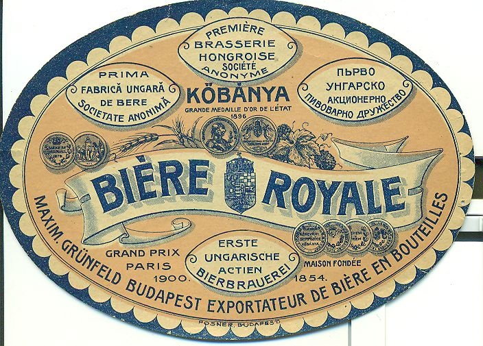 Biére Royale (Magyar Kereskedelmi és Vendéglátóipari Múzeum CC BY-NC-SA)