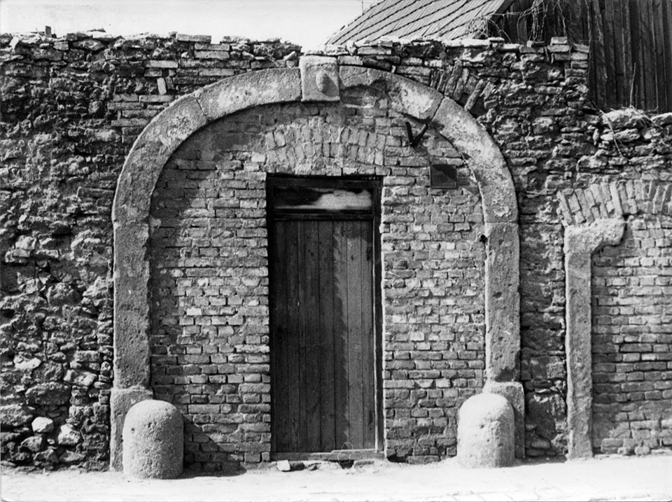 Befalazott kapuzatról készített felvétel (Óbudai Múzeum CC BY-NC-SA)