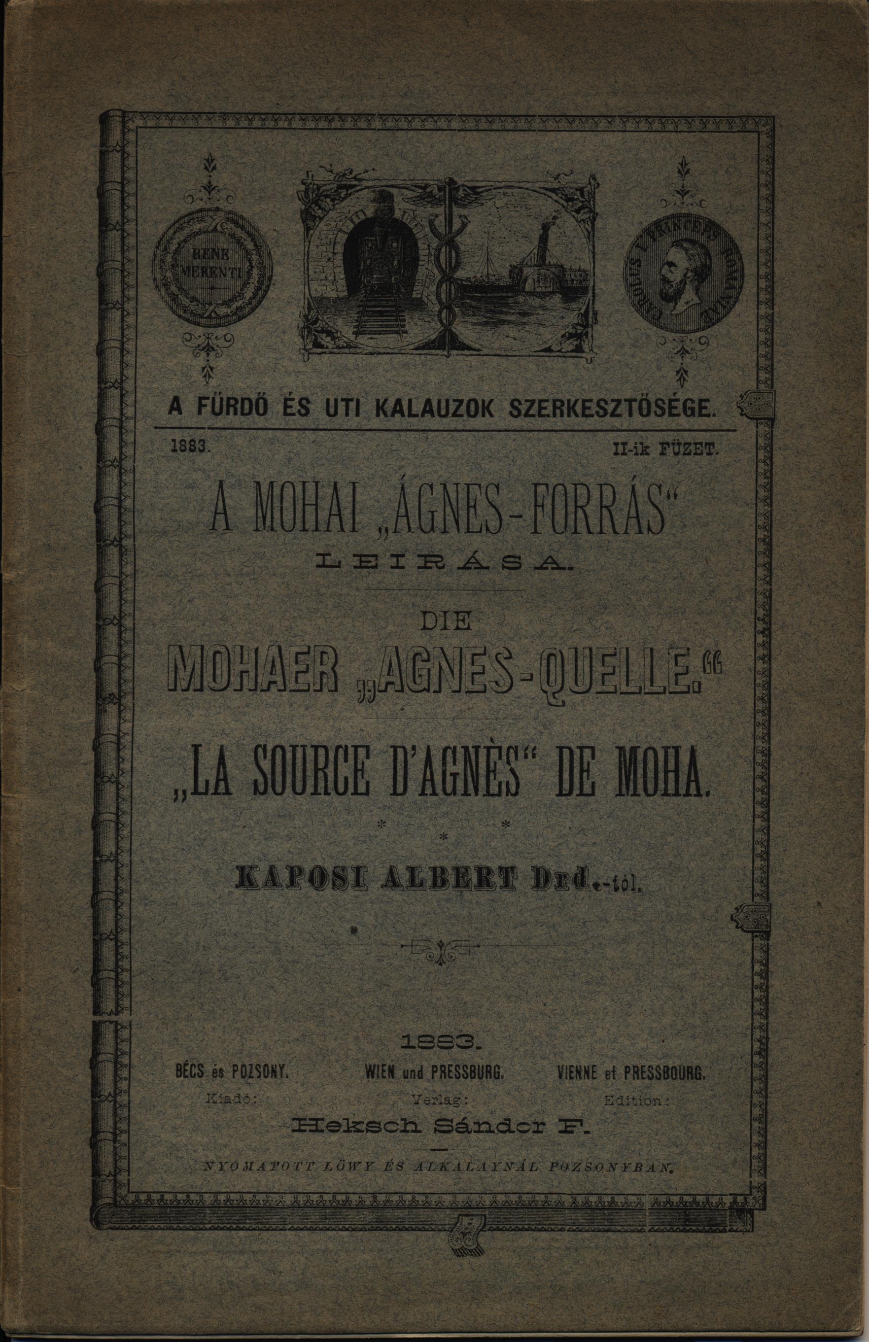 Mohai Ágnes forrás reklámkiadványa (Magyar Kereskedelmi és Vendéglátóipari Múzeum CC BY-NC-SA)