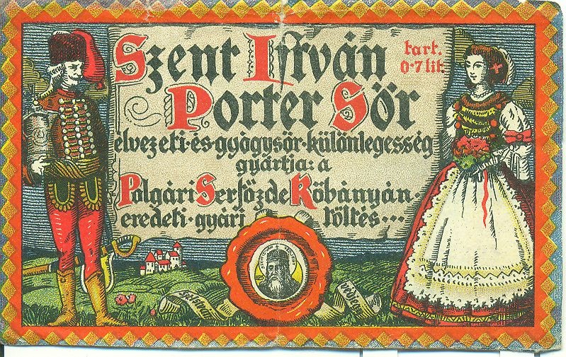 Szent István Porter Sör (Magyar Kereskedelmi és Vendéglátóipari Múzeum CC BY-NC-SA)