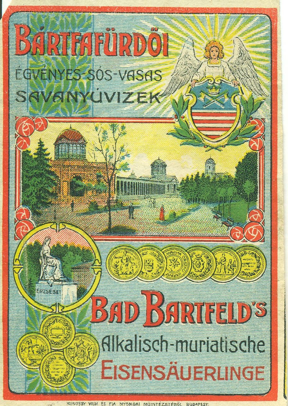 Bártfai Savanyúvíz reklámlapja (Magyar Kereskedelmi és Vendéglátóipari Múzeum CC BY-NC-SA)