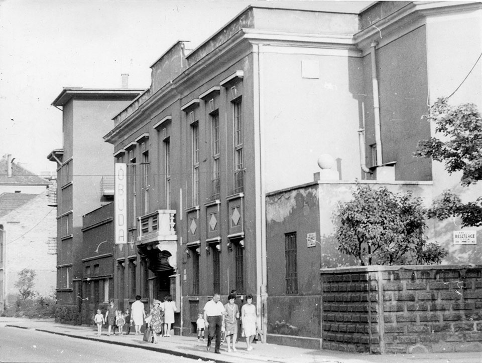 Óbudai mozi épületéről készített felvétel (Óbudai Múzeum CC BY-NC-SA)