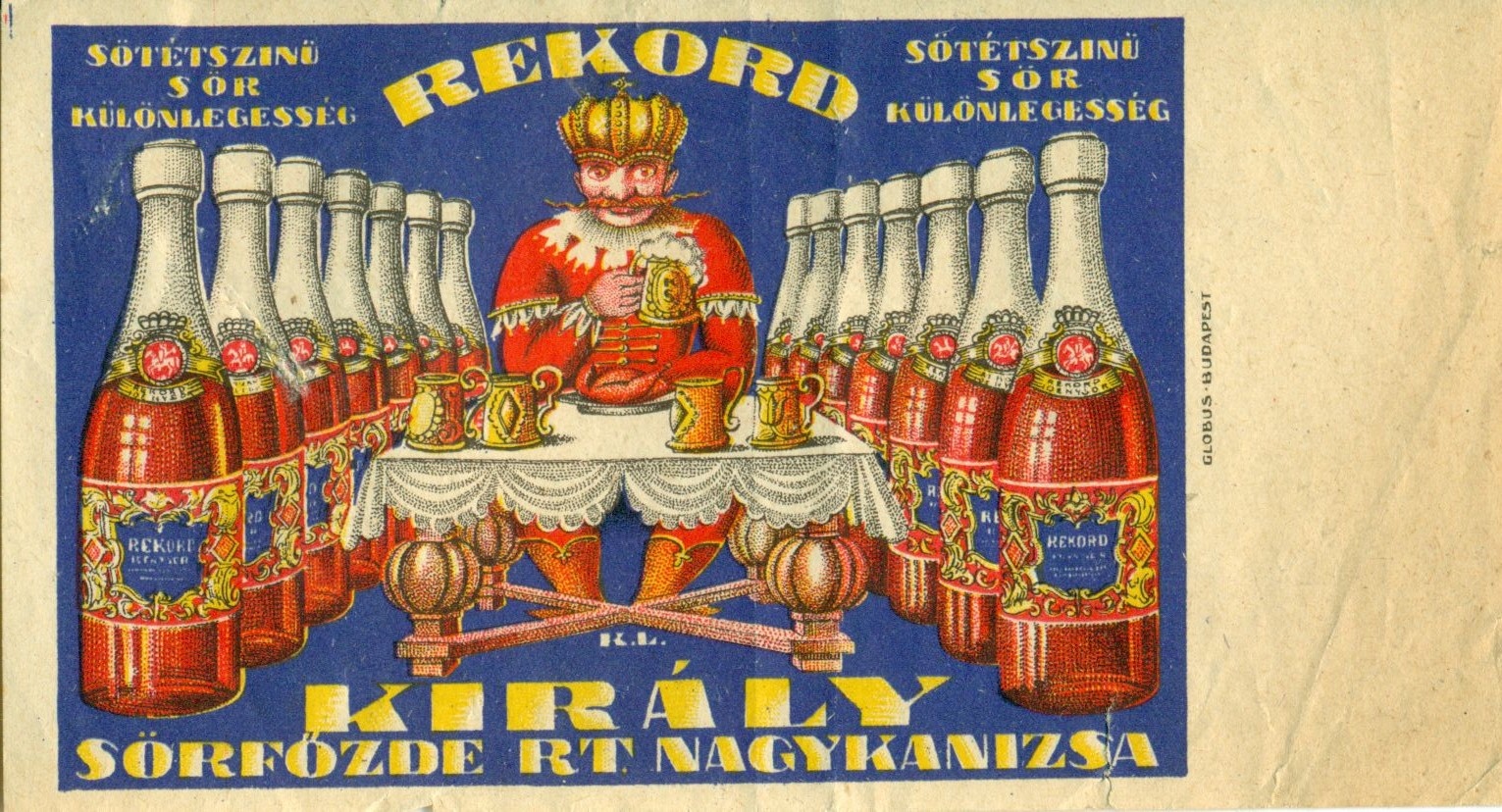 Király Sörfőzde R.T. (Magyar Kereskedelmi és Vendéglátóipari Múzeum CC BY-NC-SA)