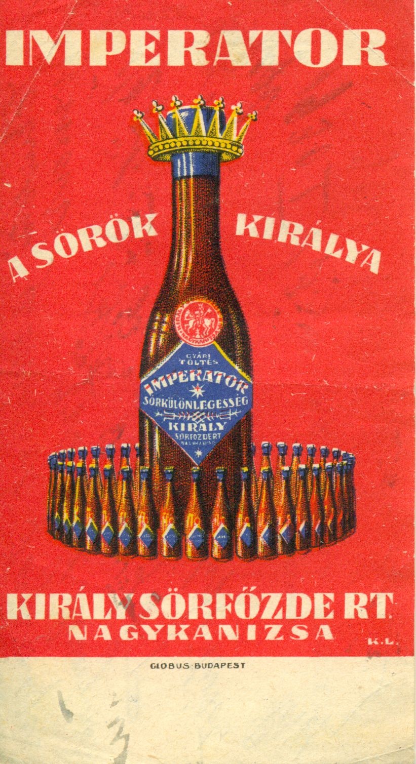 Imperátor sör (Magyar Kereskedelmi és Vendéglátóipari Múzeum CC BY-NC-SA)