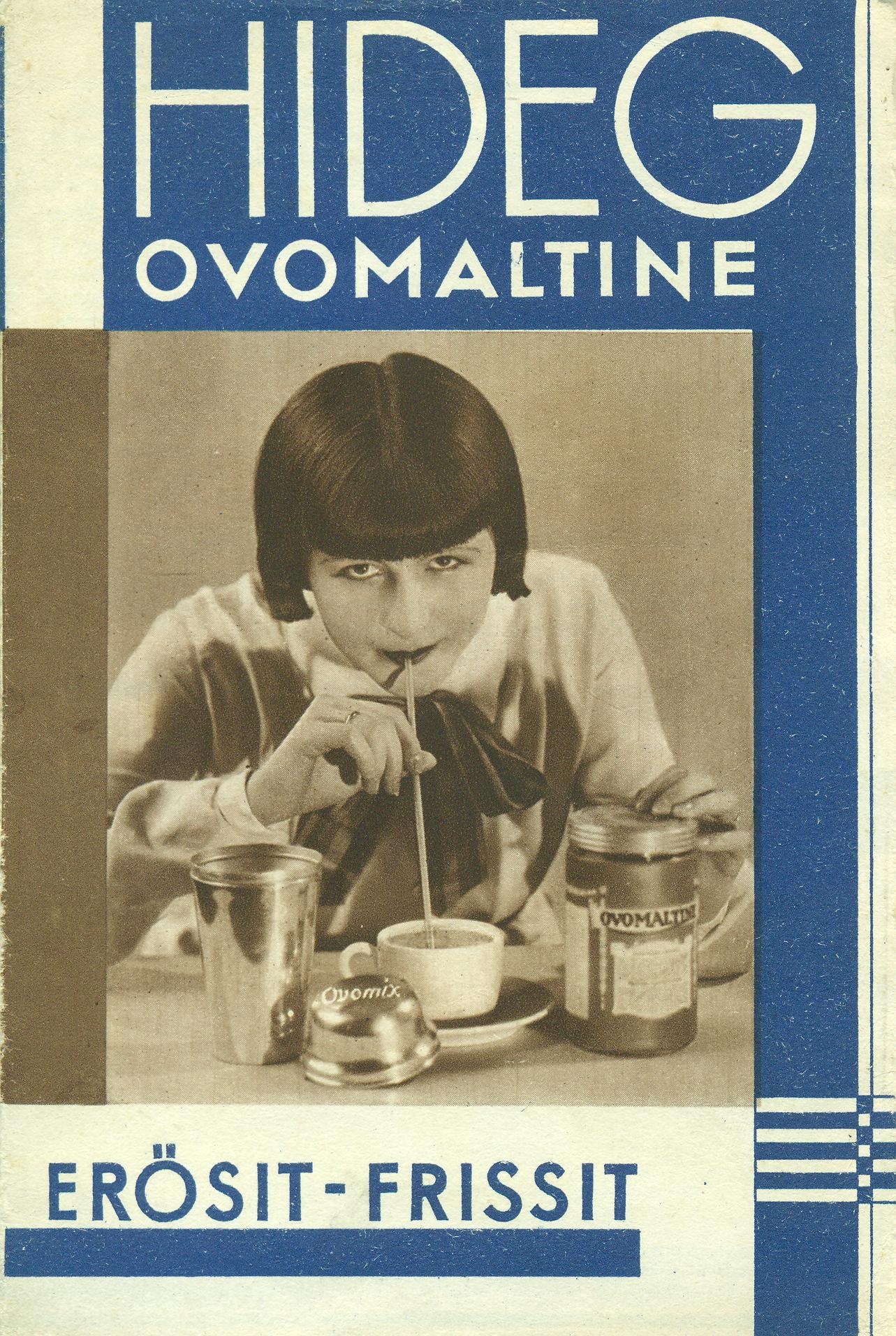 Ovomaltine reklámlap (Magyar Kereskedelmi és Vendéglátóipari Múzeum CC BY-NC-SA)
