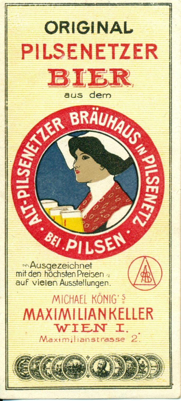 Pilsenetzer Bier (Magyar Kereskedelmi és Vendéglátóipari Múzeum CC BY-NC-SA)
