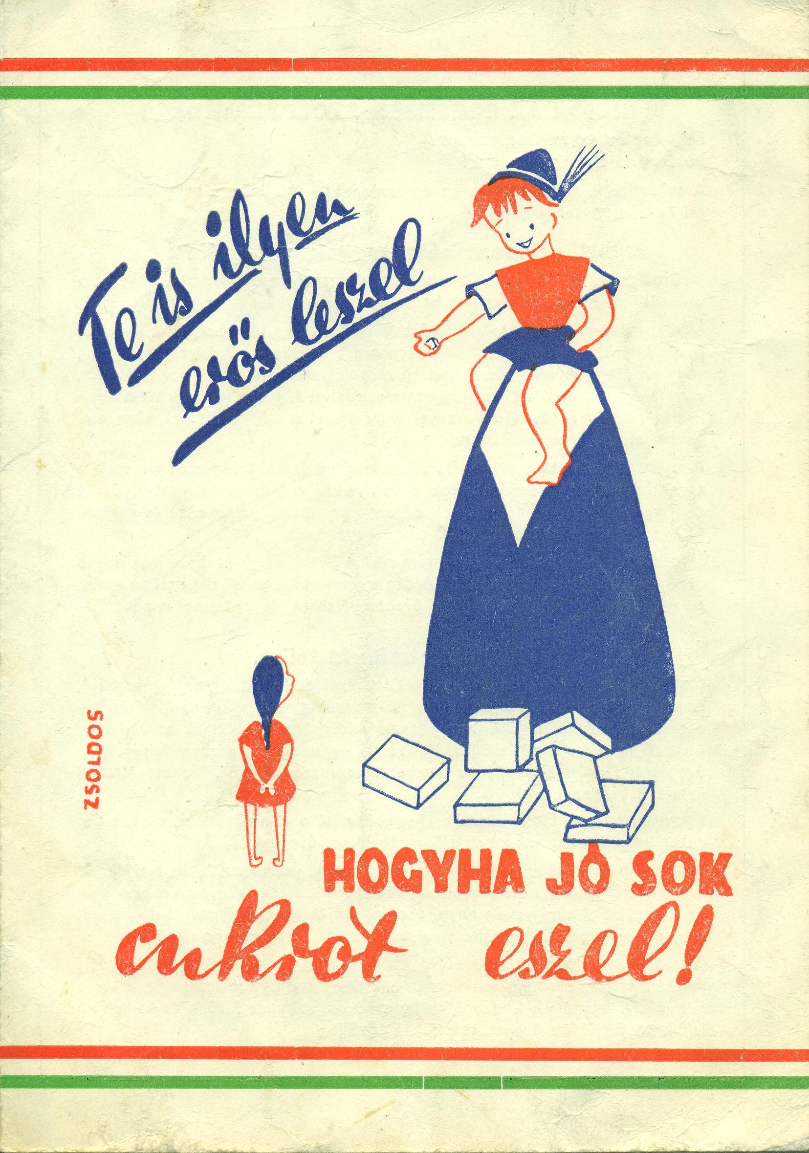 Cukrot reklámozó kiadvány (Magyar Kereskedelmi és Vendéglátóipari Múzeum CC BY-NC-SA)