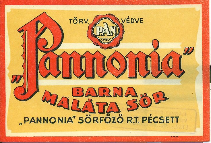 Pannónia Barna Maláta sör (Magyar Kereskedelmi és Vendéglátóipari Múzeum CC BY-NC-SA)