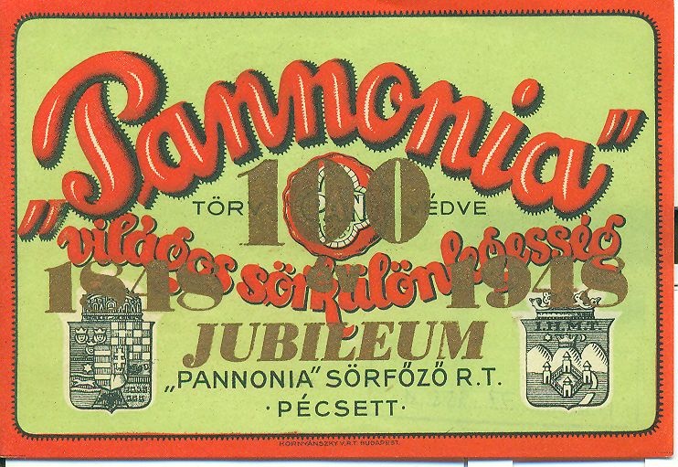 Pannónia világos sörkülönlegesség (Magyar Kereskedelmi és Vendéglátóipari Múzeum CC BY-NC-SA)