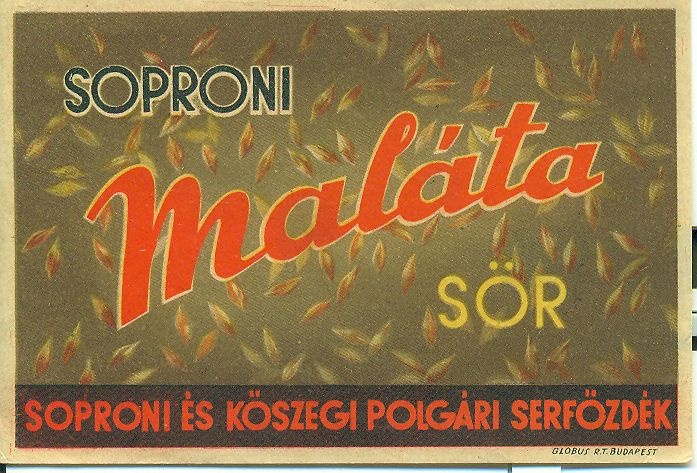 Maláta Sör (Magyar Kereskedelmi és Vendéglátóipari Múzeum CC BY-NC-SA)