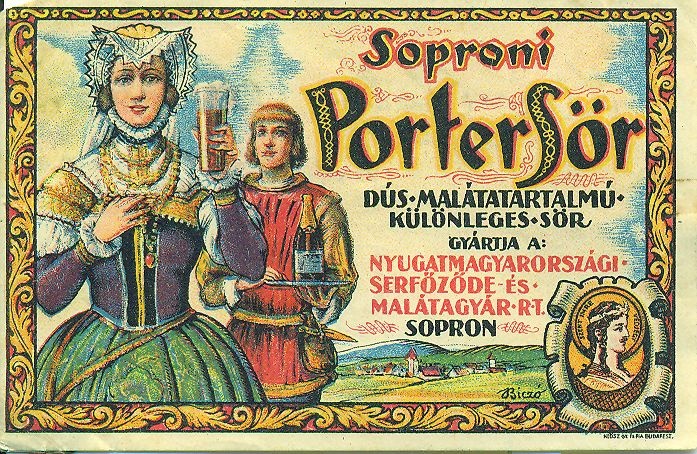 Porter sör (Magyar Kereskedelmi és Vendéglátóipari Múzeum CC BY-NC-SA)