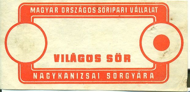 Világos sör (Magyar Kereskedelmi és Vendéglátóipari Múzeum CC BY-NC-SA)