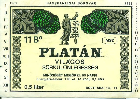 Platán (Magyar Kereskedelmi és Vendéglátóipari Múzeum CC BY-NC-SA)