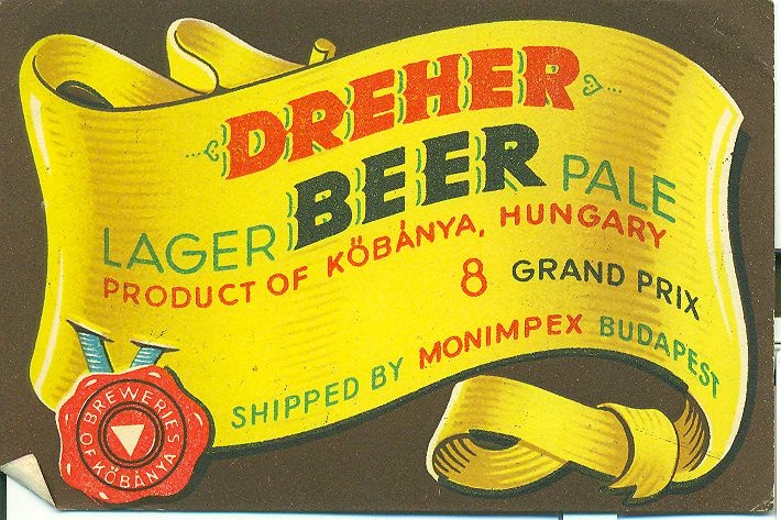 Dreher Lager Beer (Magyar Kereskedelmi és Vendéglátóipari Múzeum CC BY-NC-SA)