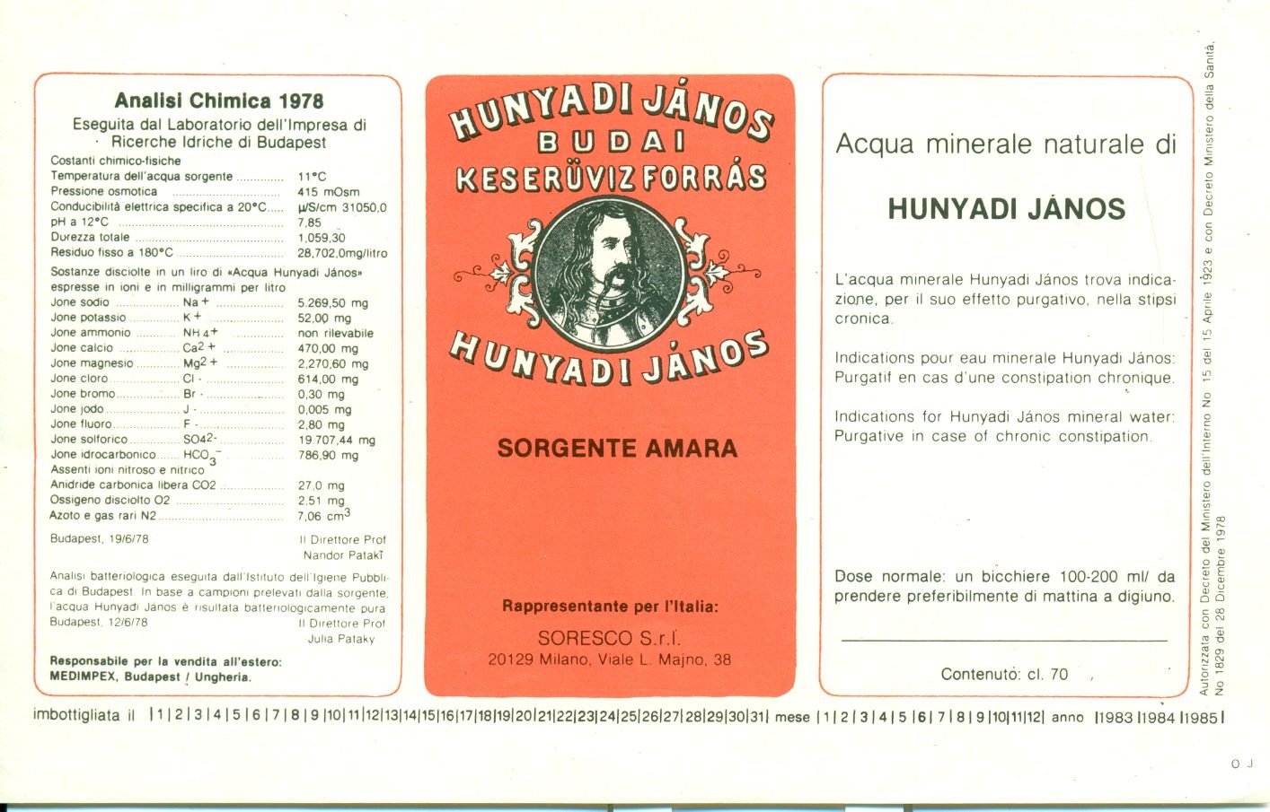 Hunyadi János Keserűvíz (Magyar Kereskedelmi és Vendéglátóipari Múzeum CC BY-NC-SA)